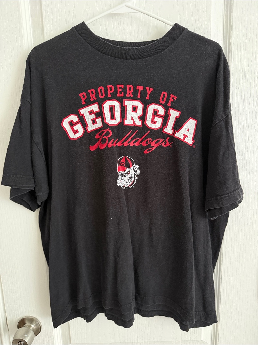 Property of Georgia Bulldogs Black Graphic Tee